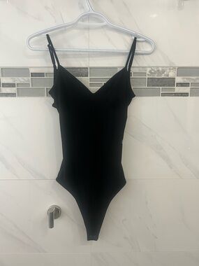 NWT American Eagle Black Spaghetti Strap Bodysuit
